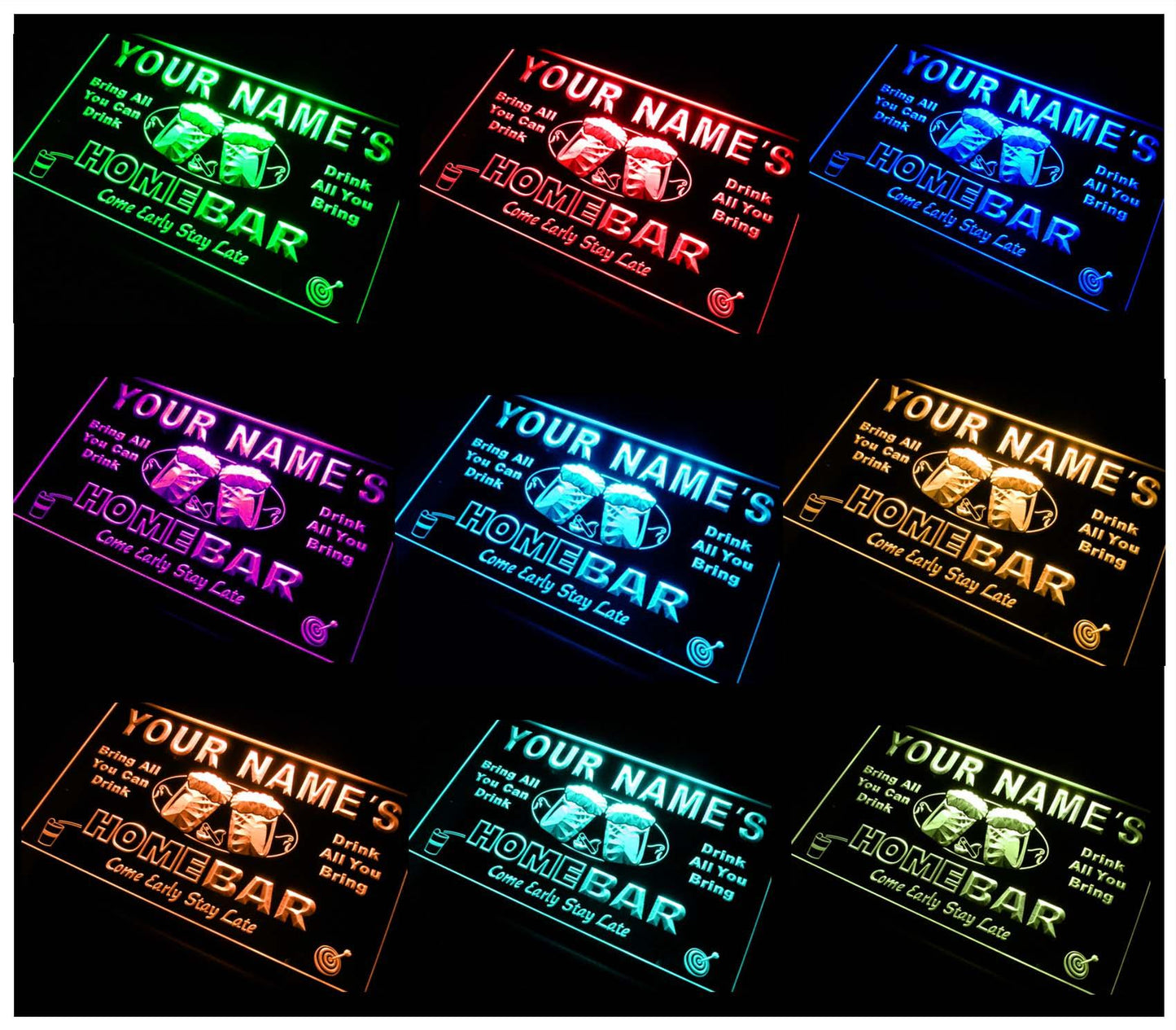 Personalized Home Bar Beer Neon Light LED Neon Sign st4-p-tm