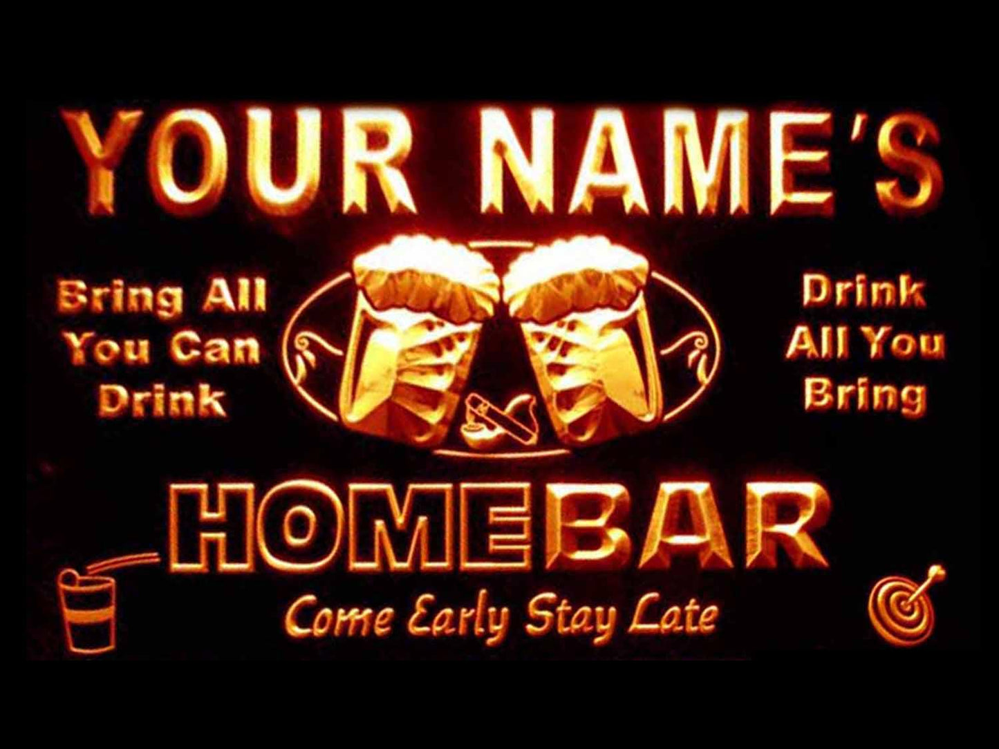 Personalized Home Bar Beer Neon Light LED Neon Sign st4-p-tm