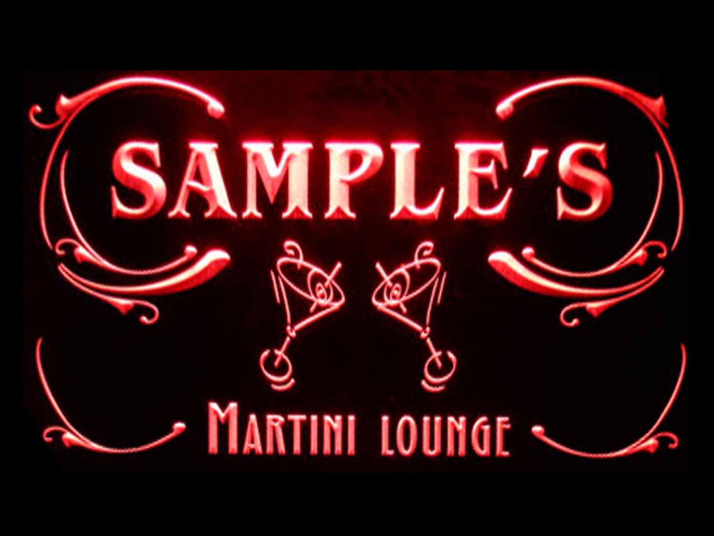 Personalized Martini Lounge Cocktails Bar Wine Neon Light LED Neon Sign st4-ti-tm