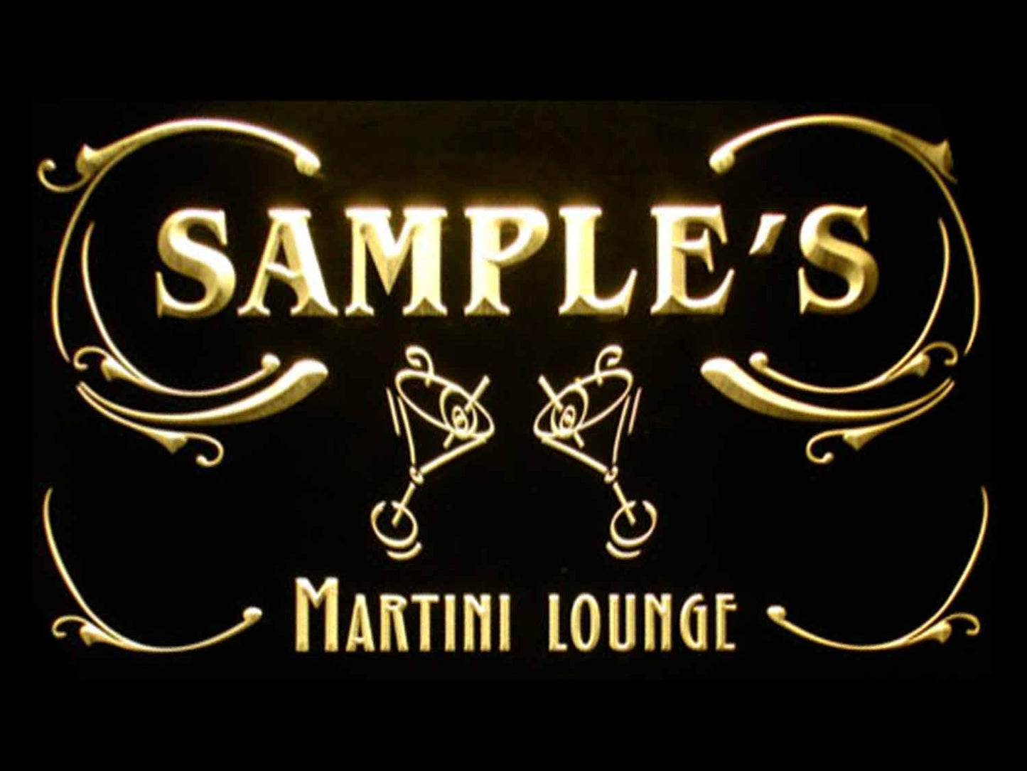 Personalized Martini Lounge Cocktails Bar Wine Neon Light LED Neon Sign st4-ti-tm