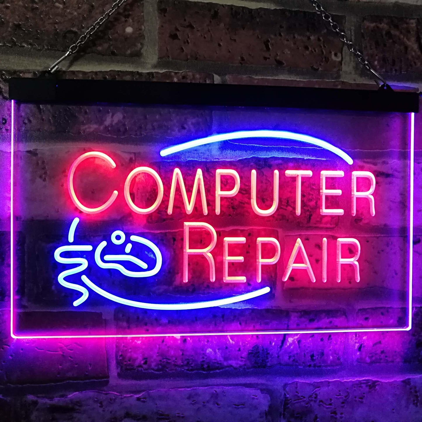 Computer Repair Dual-color LED Neon Sign st6-i2081