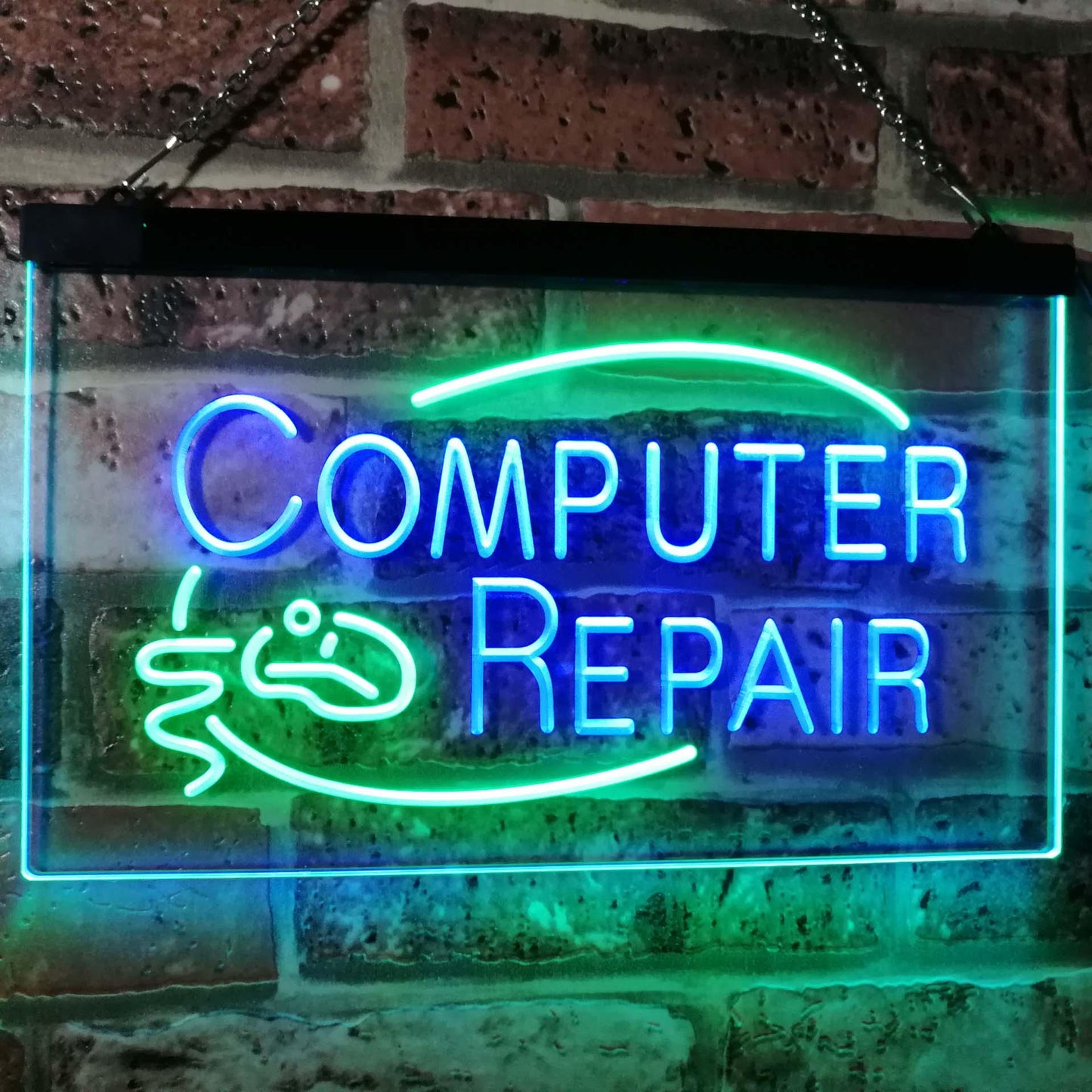 Computer Repair Dual-color LED Neon Sign st6-i2081