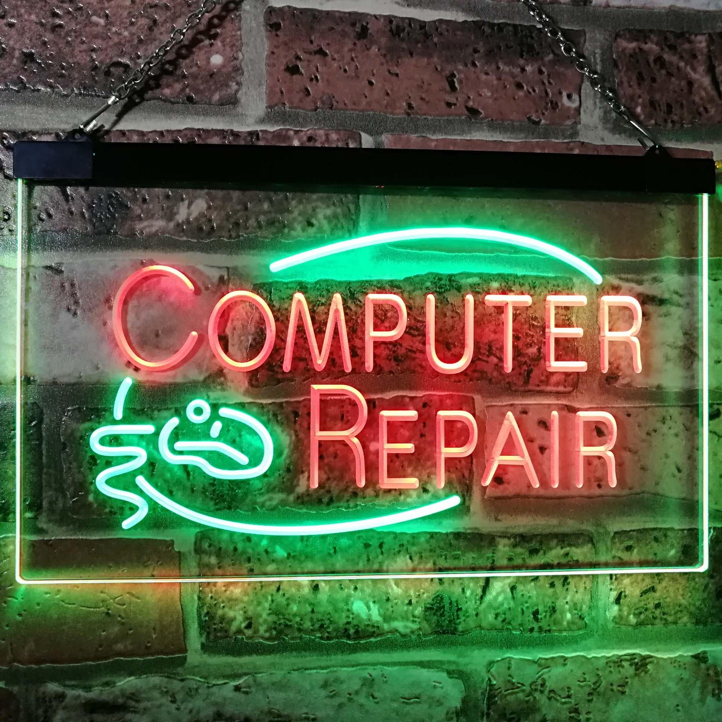 Computer Repair Dual-color LED Neon Sign st6-i2081