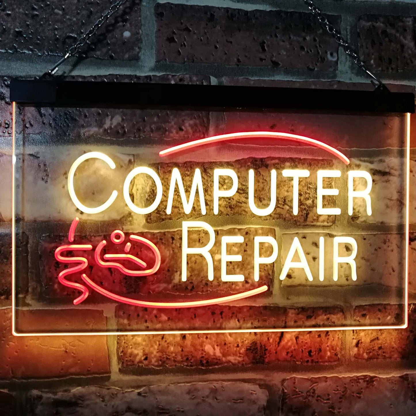 Computer Repair Dual-color LED Neon Sign st6-i2081