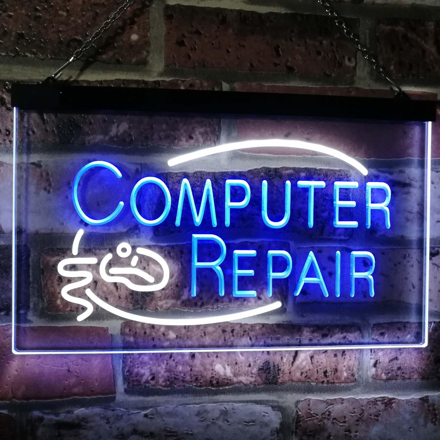 Computer Repair Dual-color LED Neon Sign st6-i2081
