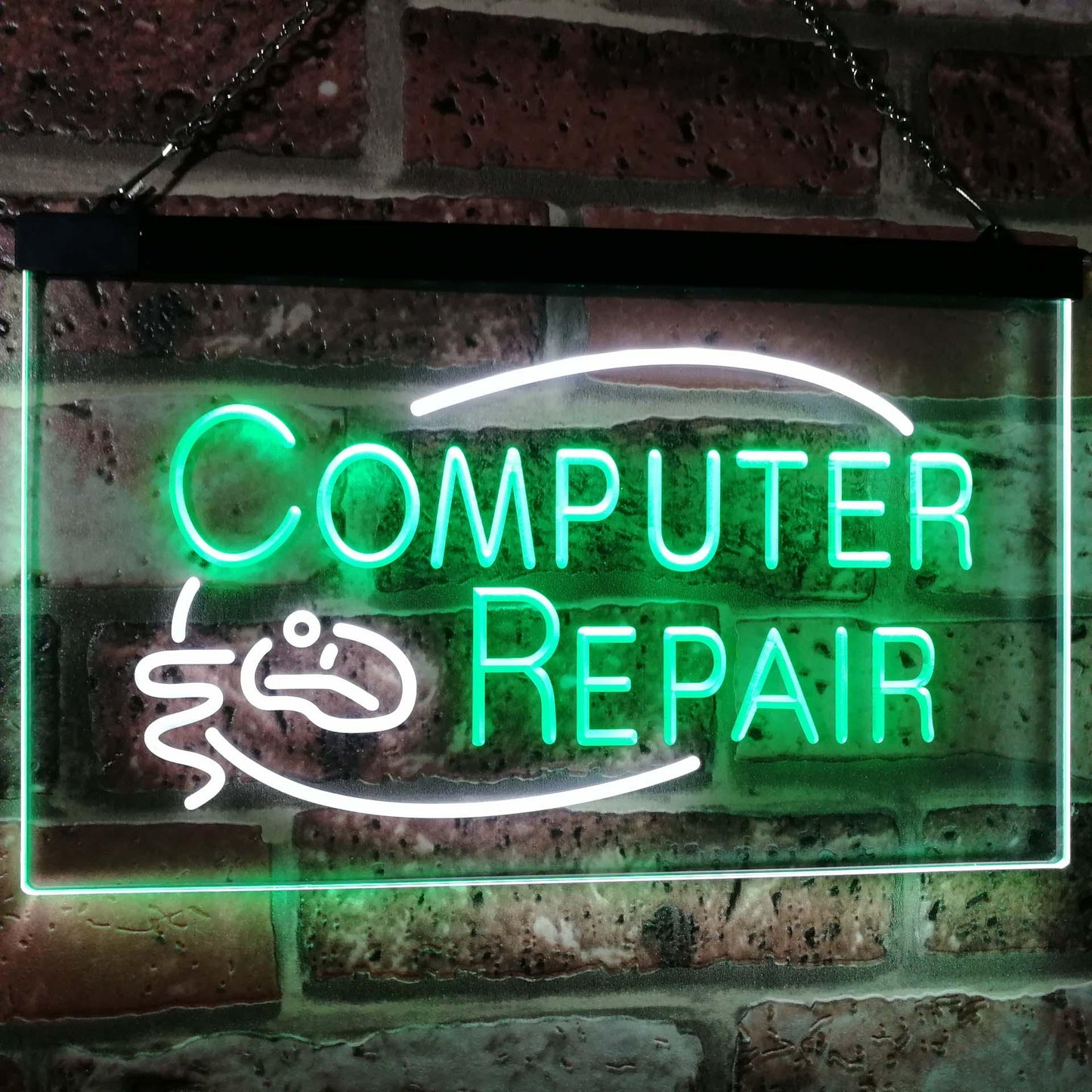 Computer Repair Dual-color LED Neon Sign st6-i2081