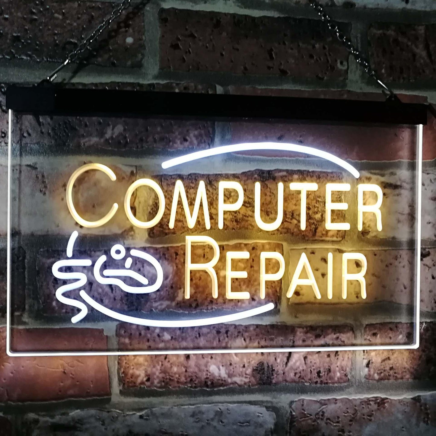 Computer Repair Dual-color LED Neon Sign st6-i2081