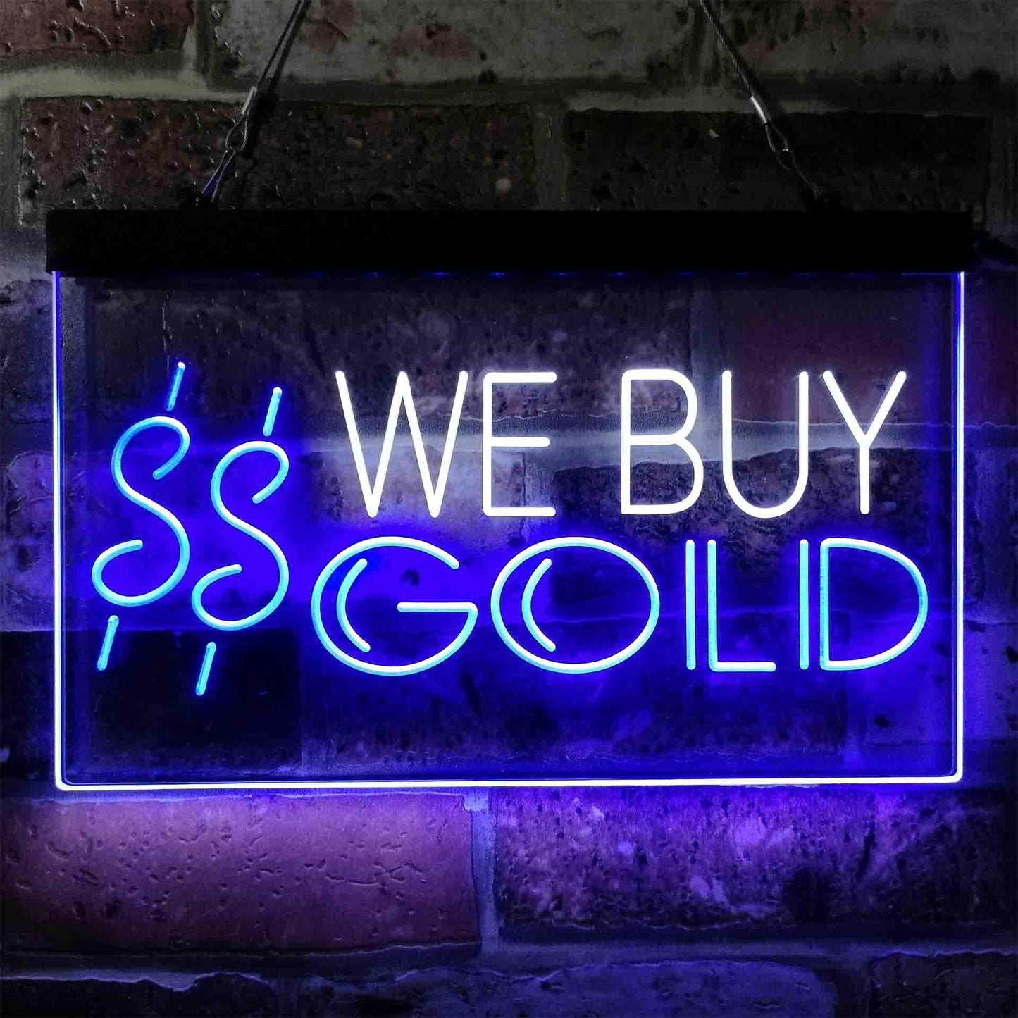 We Buy Gold Dual-color LED Neon Sign st6-i3943