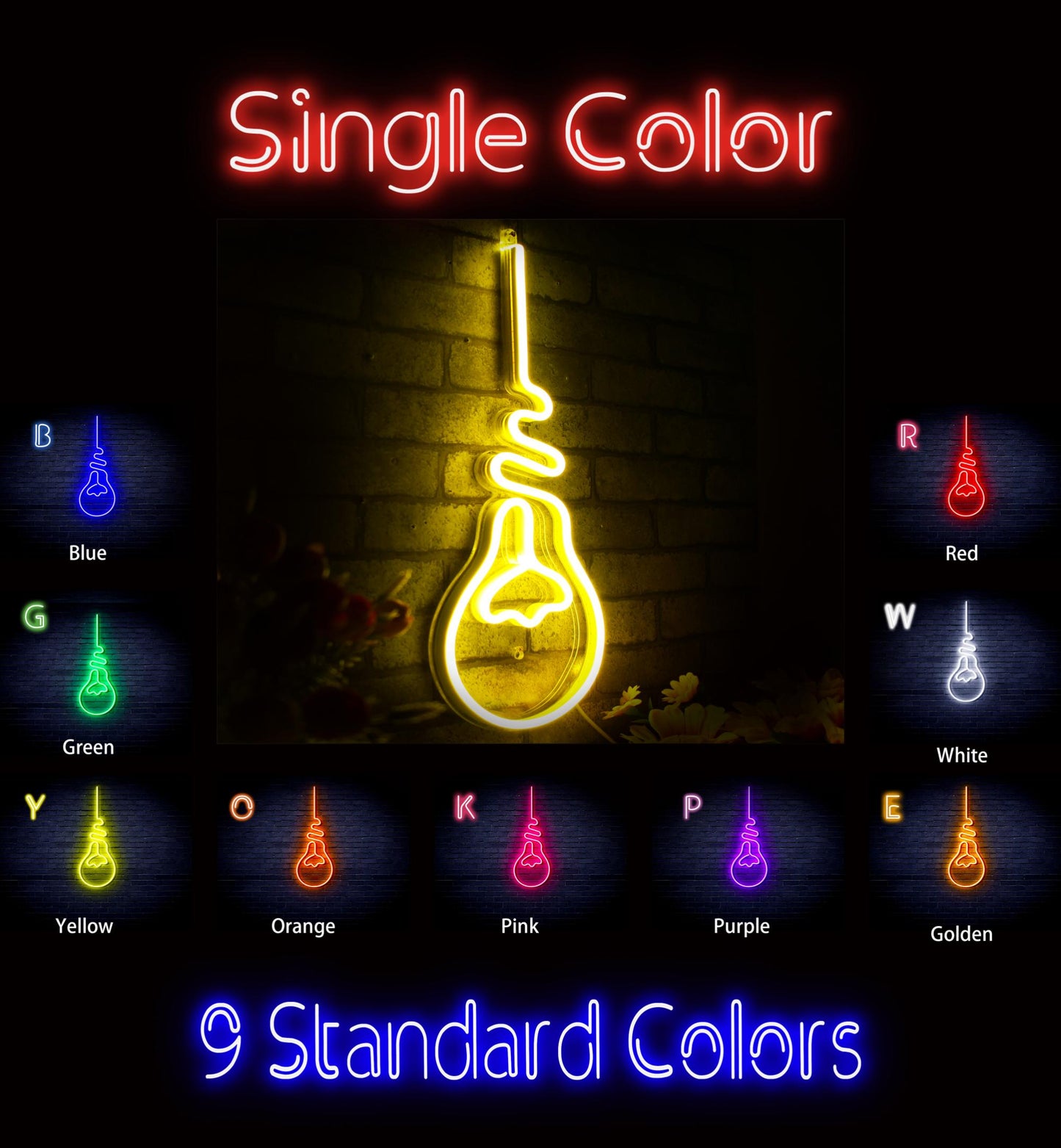 Light Bulb Ultra-Bright LED Neon Sign fnu0064