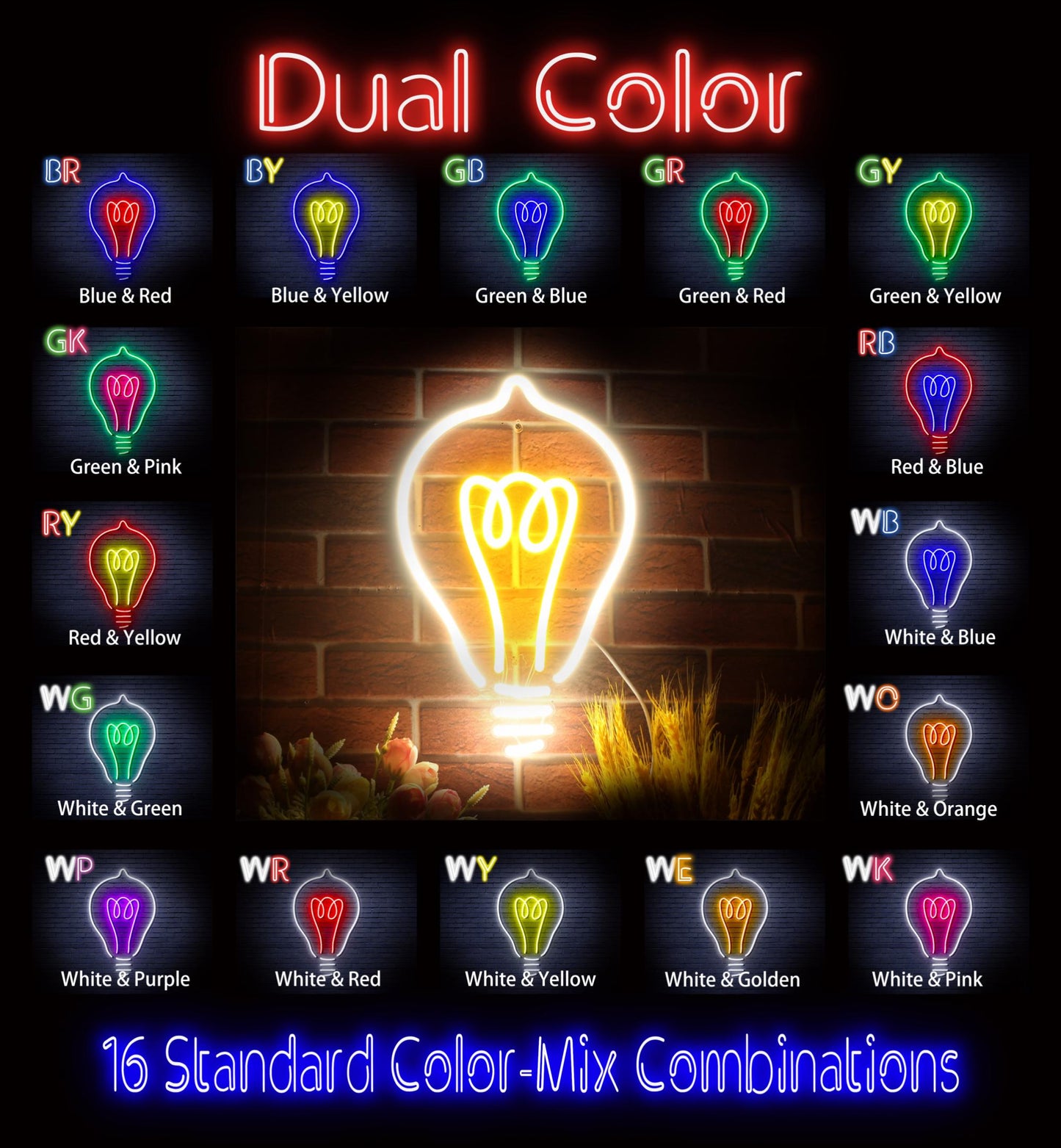 Light Blub Ultra-Bright LED Neon Sign fnu0230