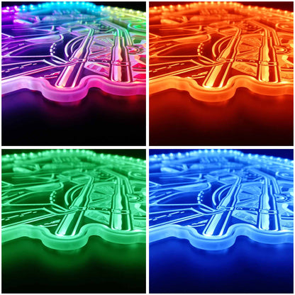 ADVPRO Rockabilly Girl Pin up Garage RGB Dynamic Glam LED Sign st06-fnd-i0320