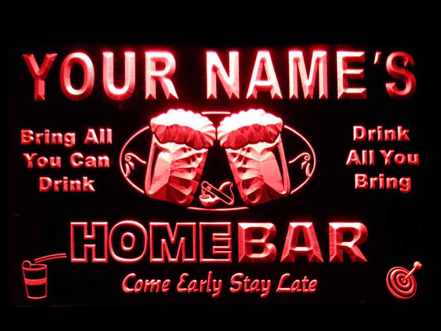 Personalized Home Bar Beer Neon Light LED Neon Sign st4-p-tm
