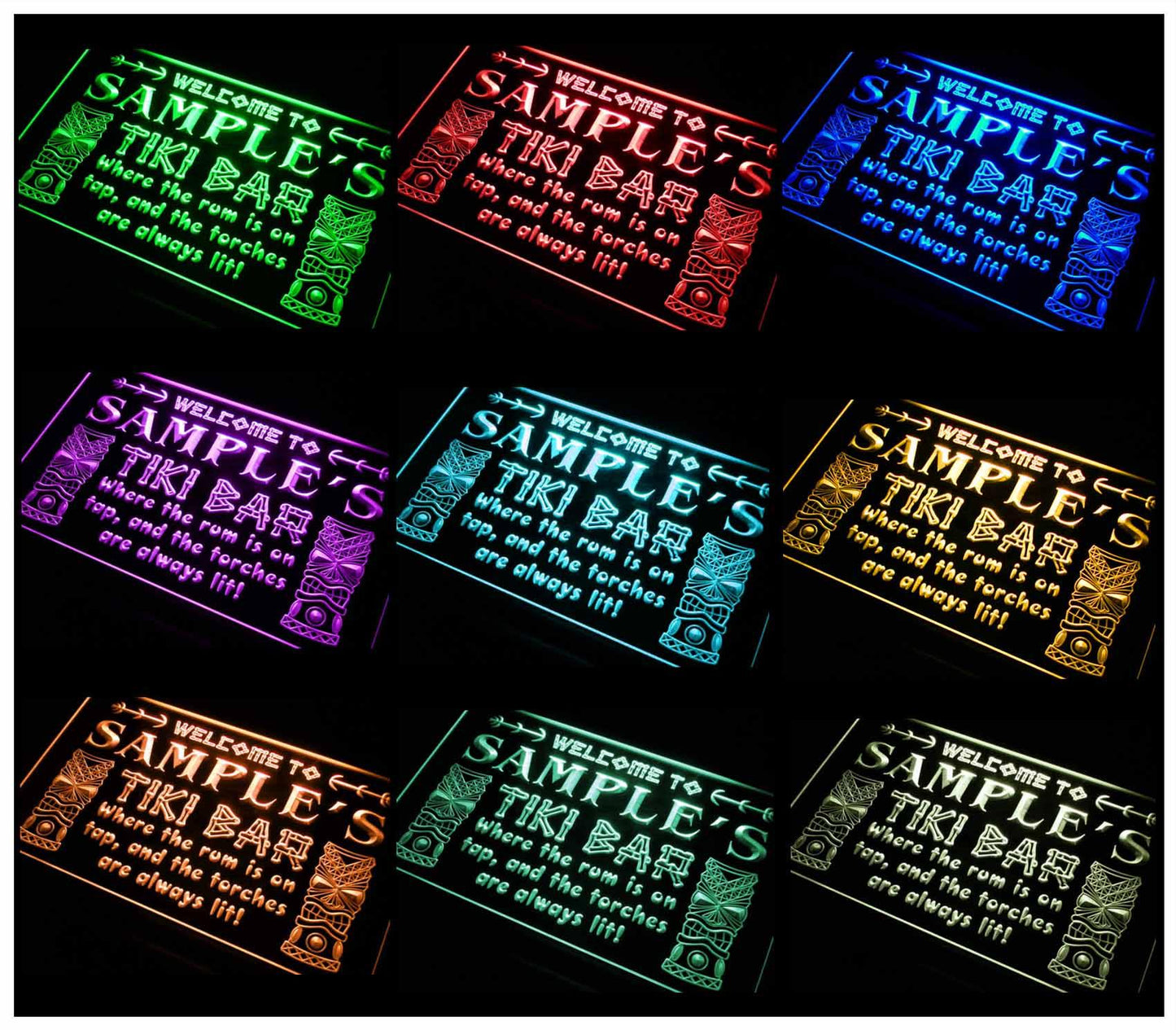 Personalized Tiki Bar Beer Neon Light LED Neon Sign st4-pm-tm