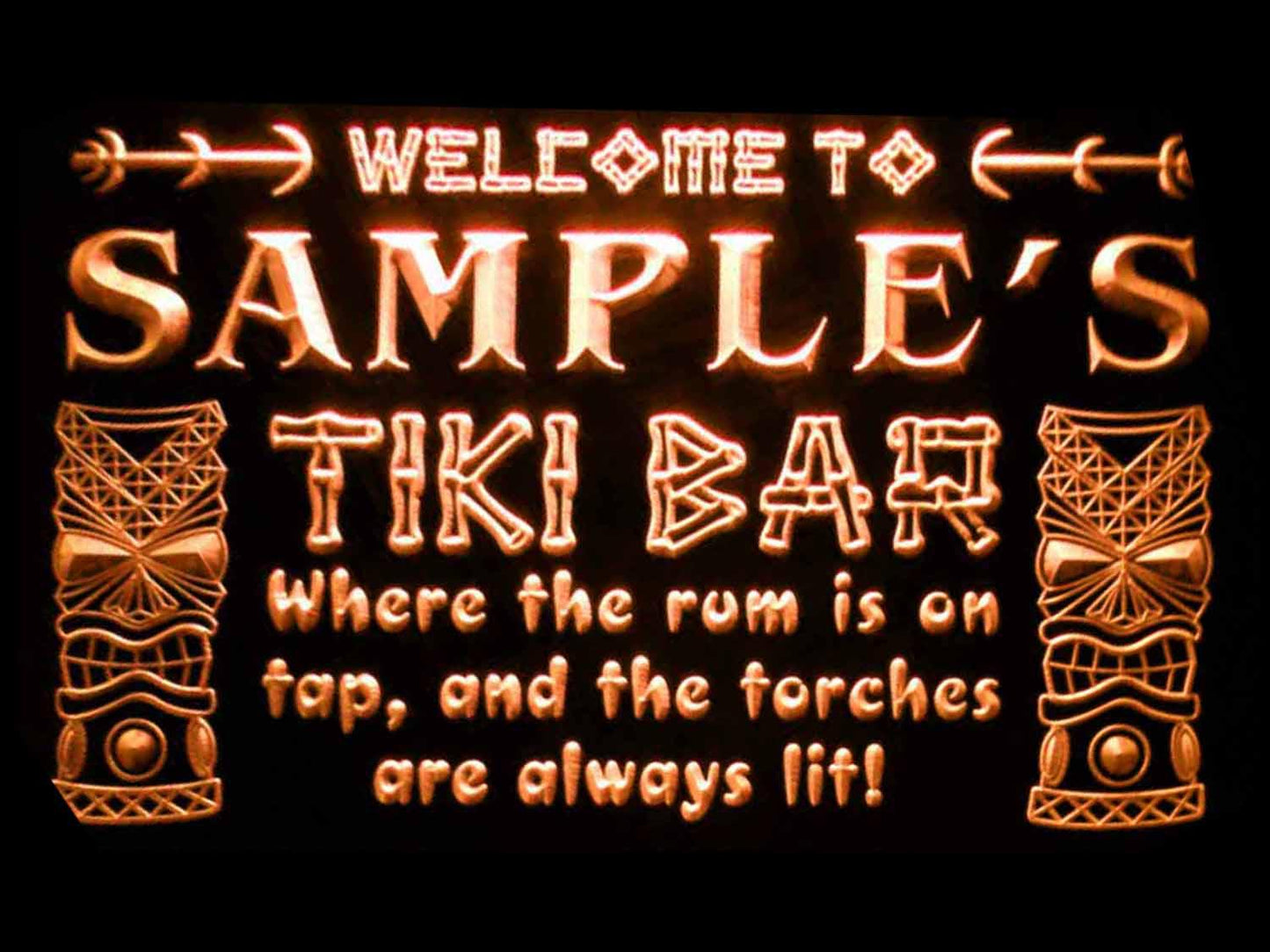 Personalized Tiki Bar Beer Neon Light LED Neon Sign st4-pm-tm