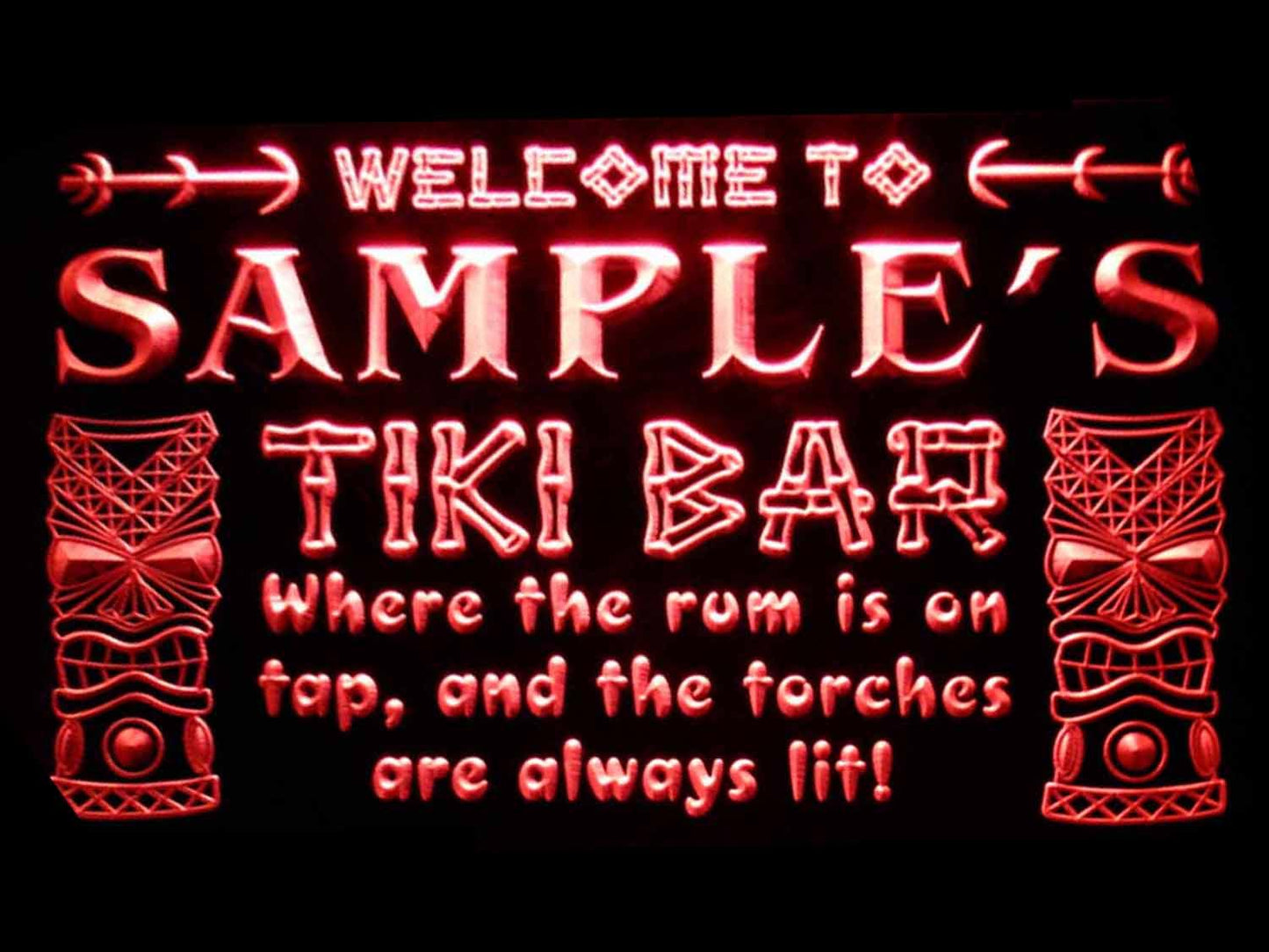 Personalized Tiki Bar Beer Neon Light LED Neon Sign st4-pm-tm