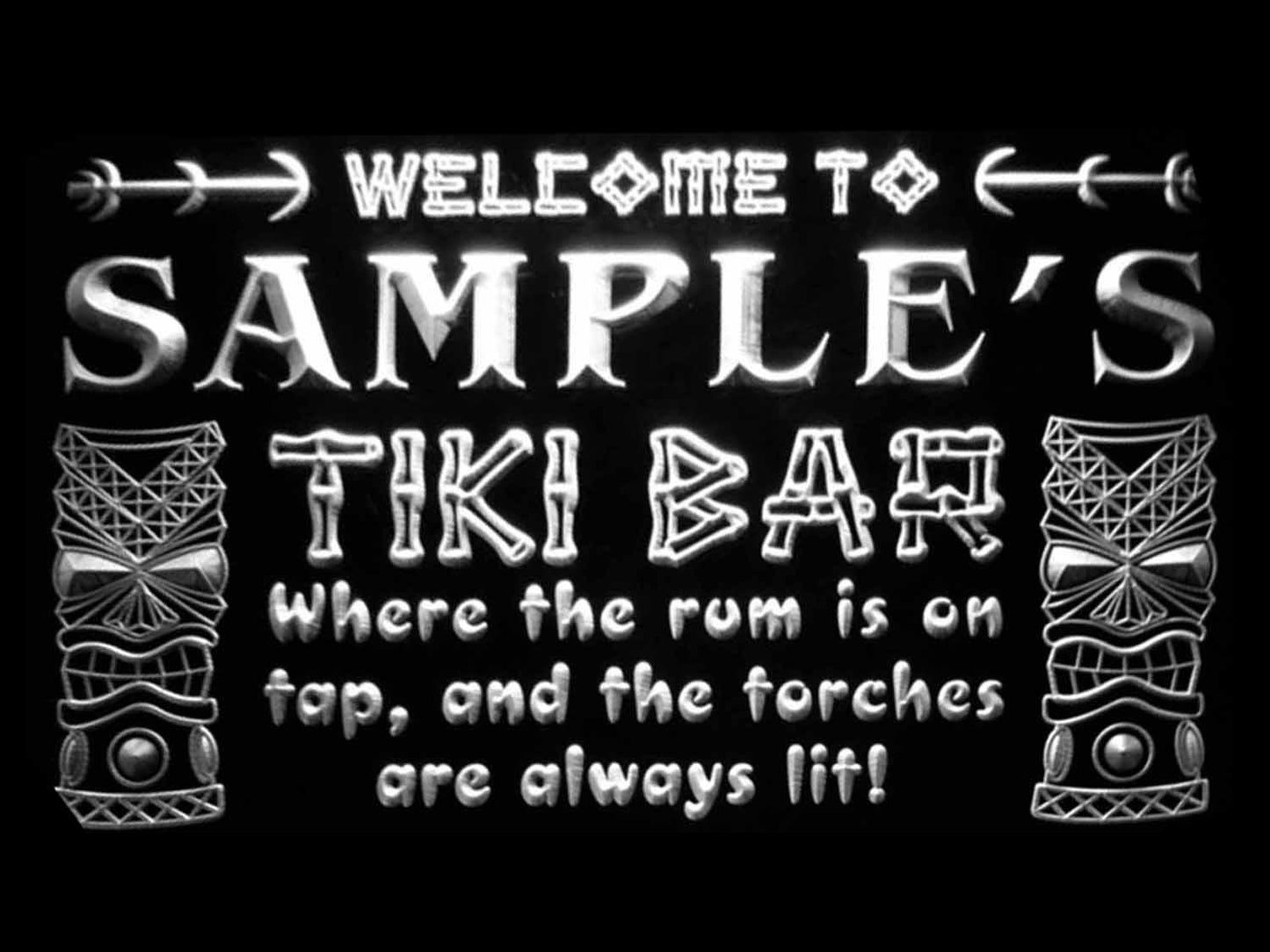 Personalized Tiki Bar Beer Neon Light LED Neon Sign st4-pm-tm