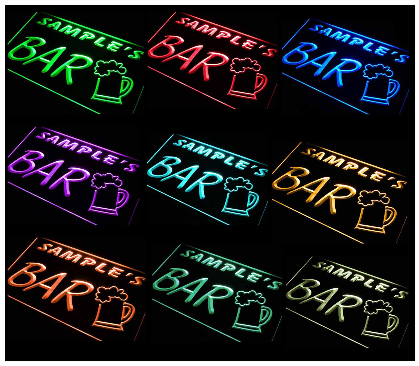 Personalized Home Brew Bar Beer Mug Glass Neon Light LED Neon Sign st4-pv-tm