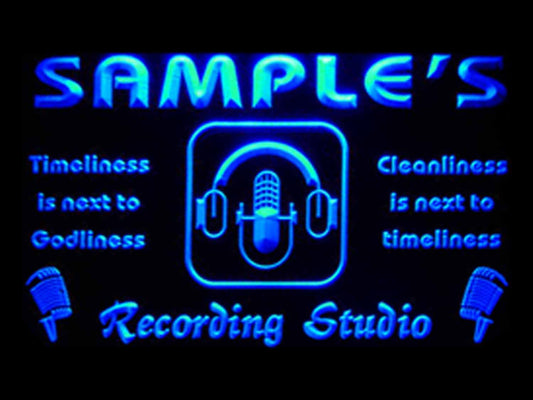Personalized Recording Studio Microphone Neon Light LED Neon Sign st4-qm-tm