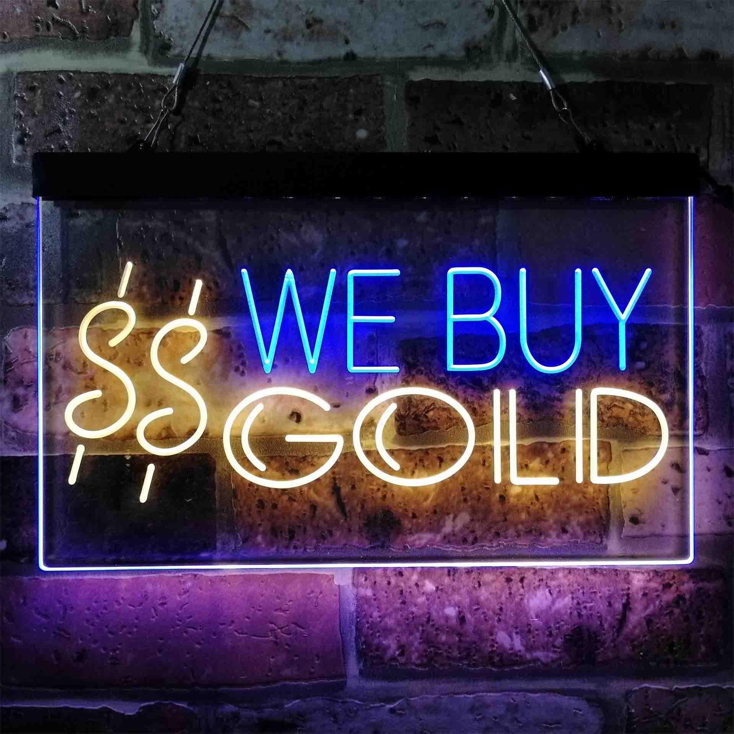 We Buy Gold Dual-color LED Neon Sign st6-i3943