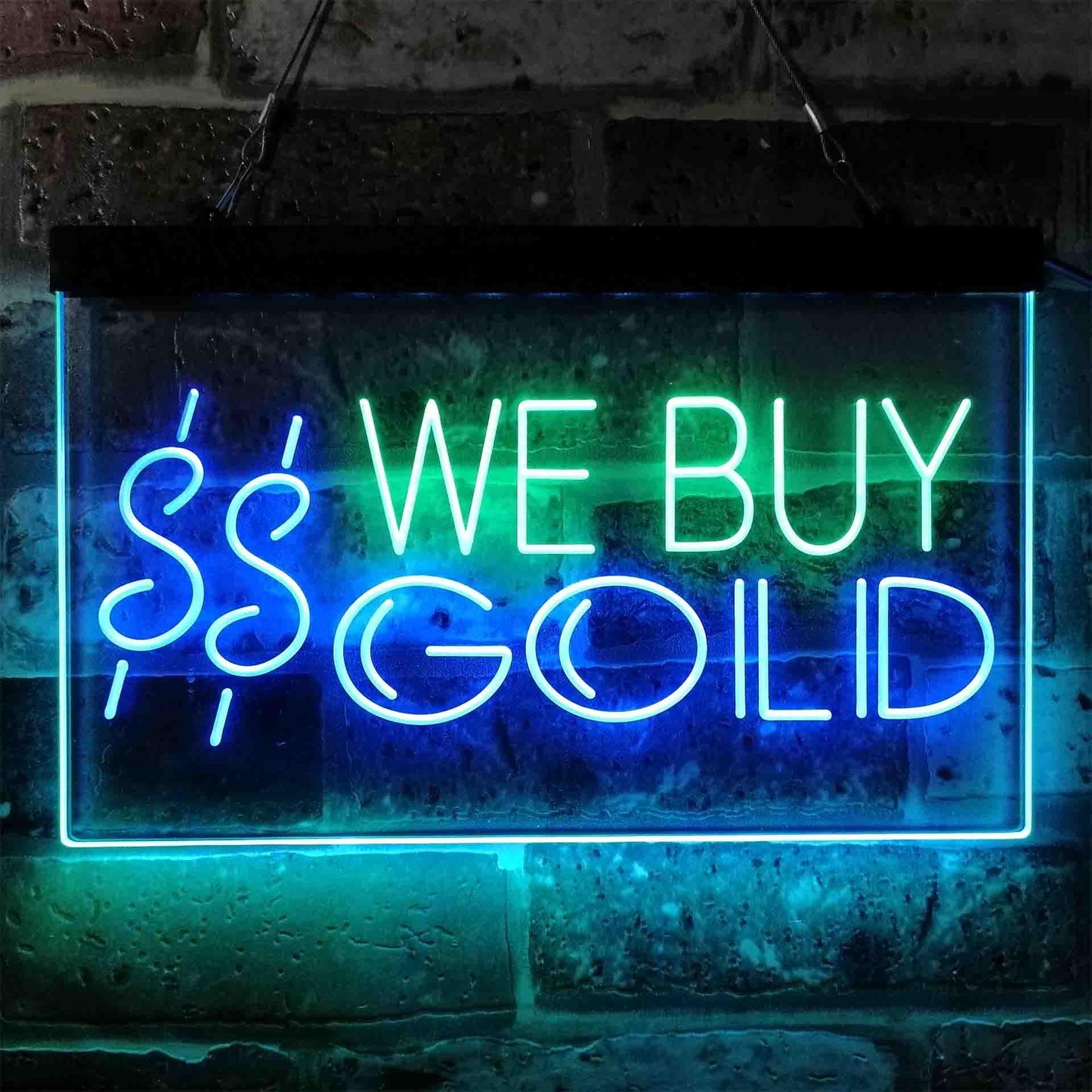 We Buy Gold Dual-color LED Neon Sign st6-i3943