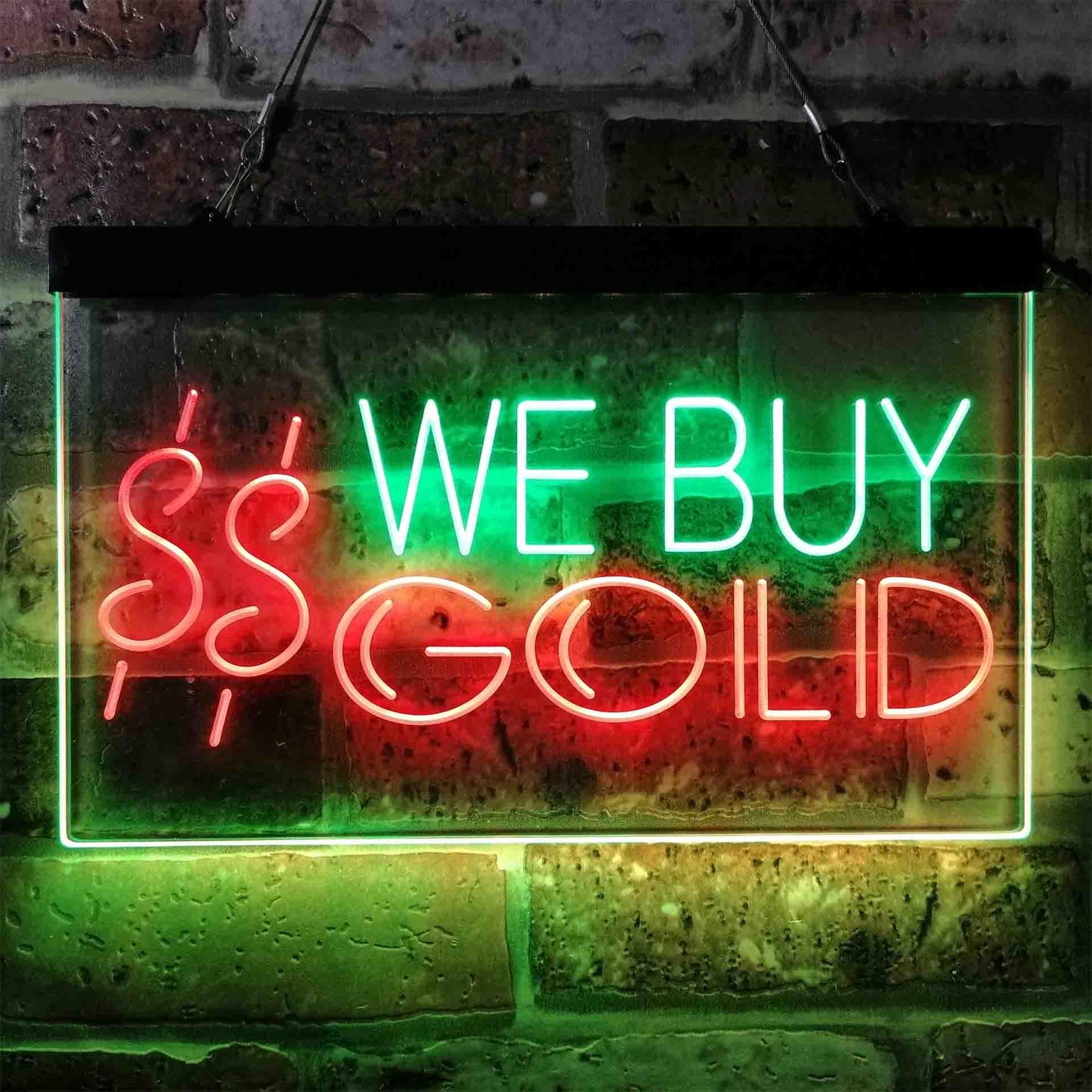We Buy Gold Dual-color LED Neon Sign st6-i3943