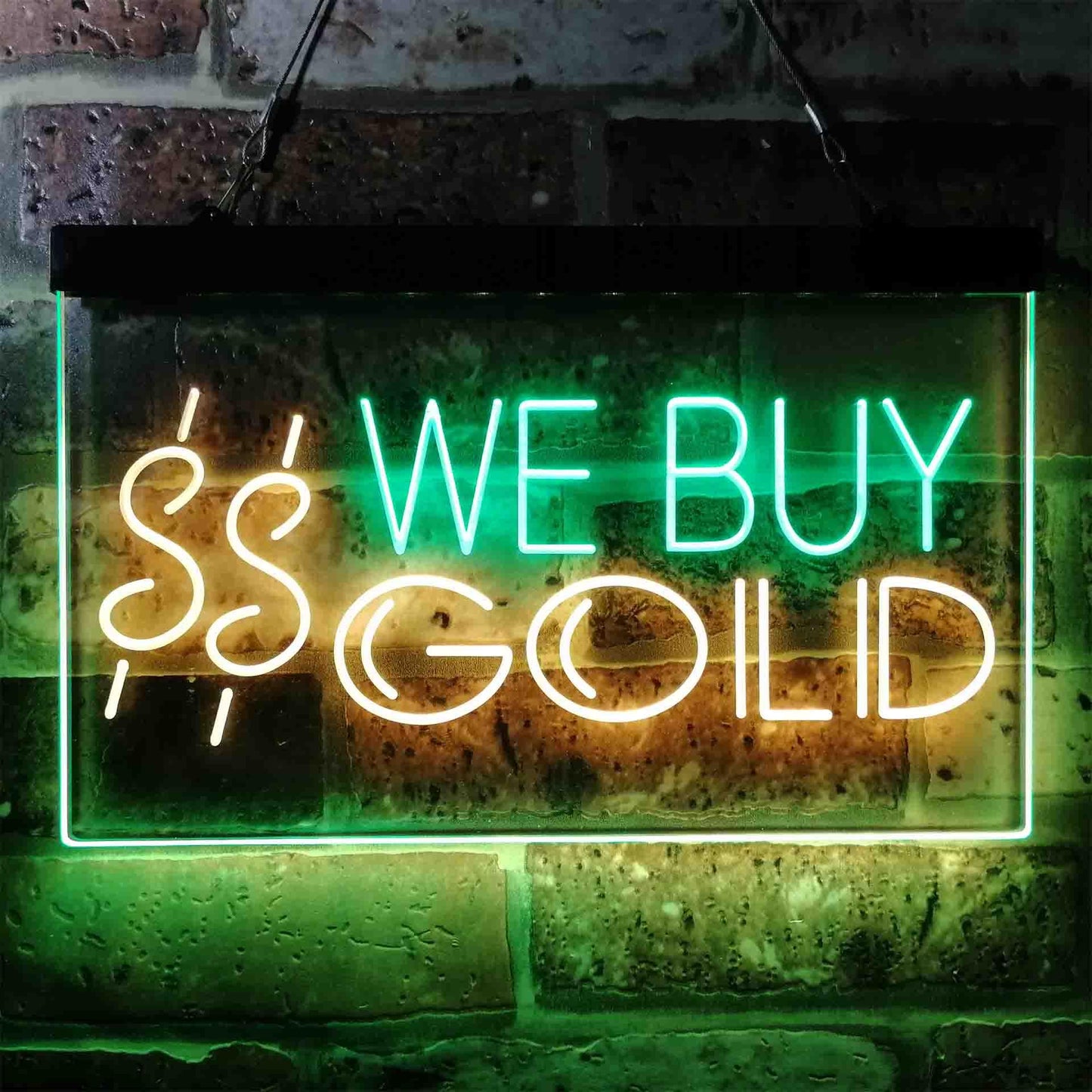 We Buy Gold Dual-color LED Neon Sign st6-i3943