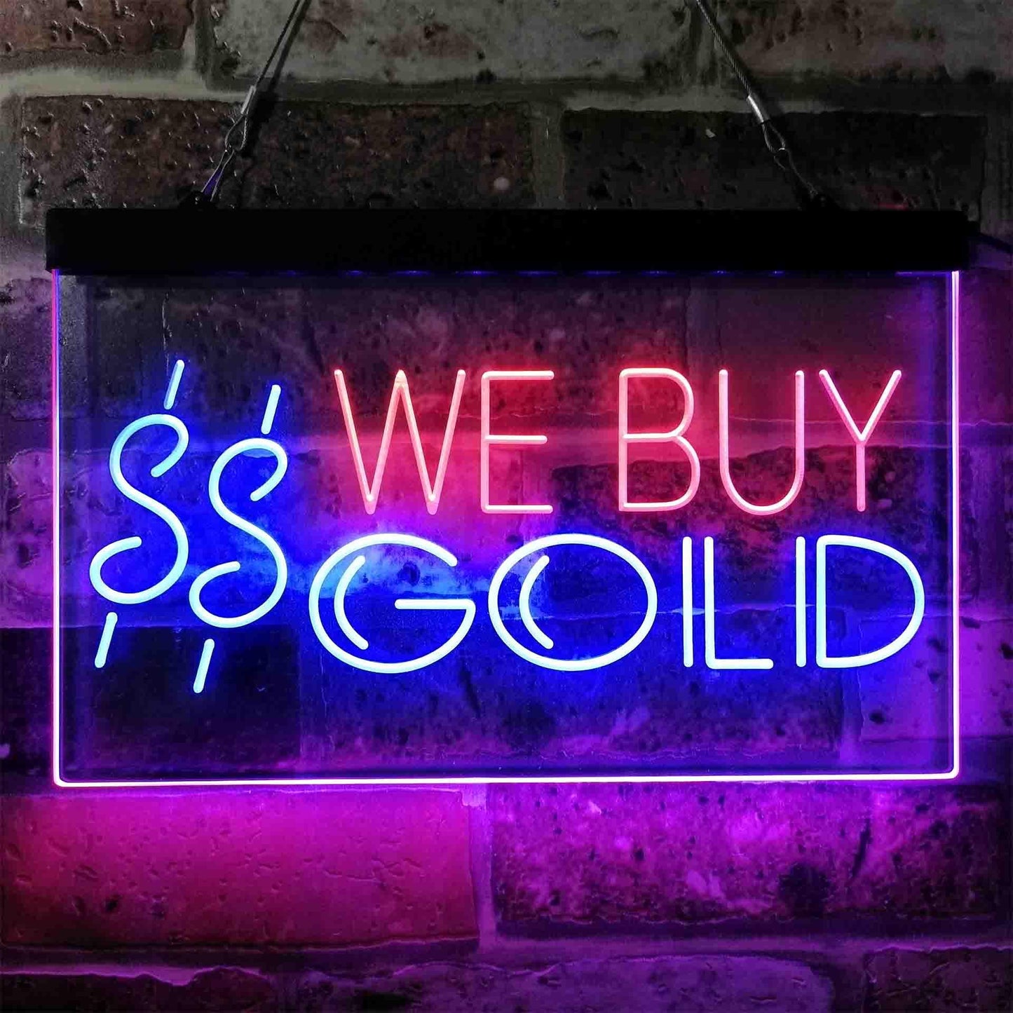We Buy Gold Dual-color LED Neon Sign st6-i3943