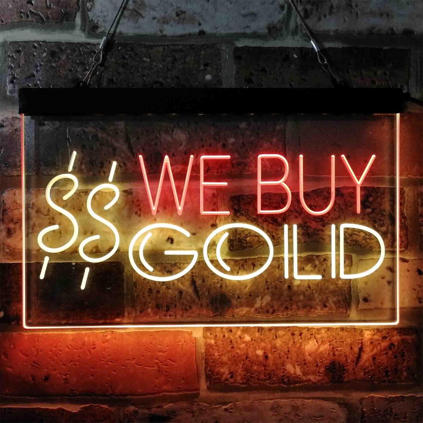 We Buy Gold Dual-color LED Neon Sign st6-i3943