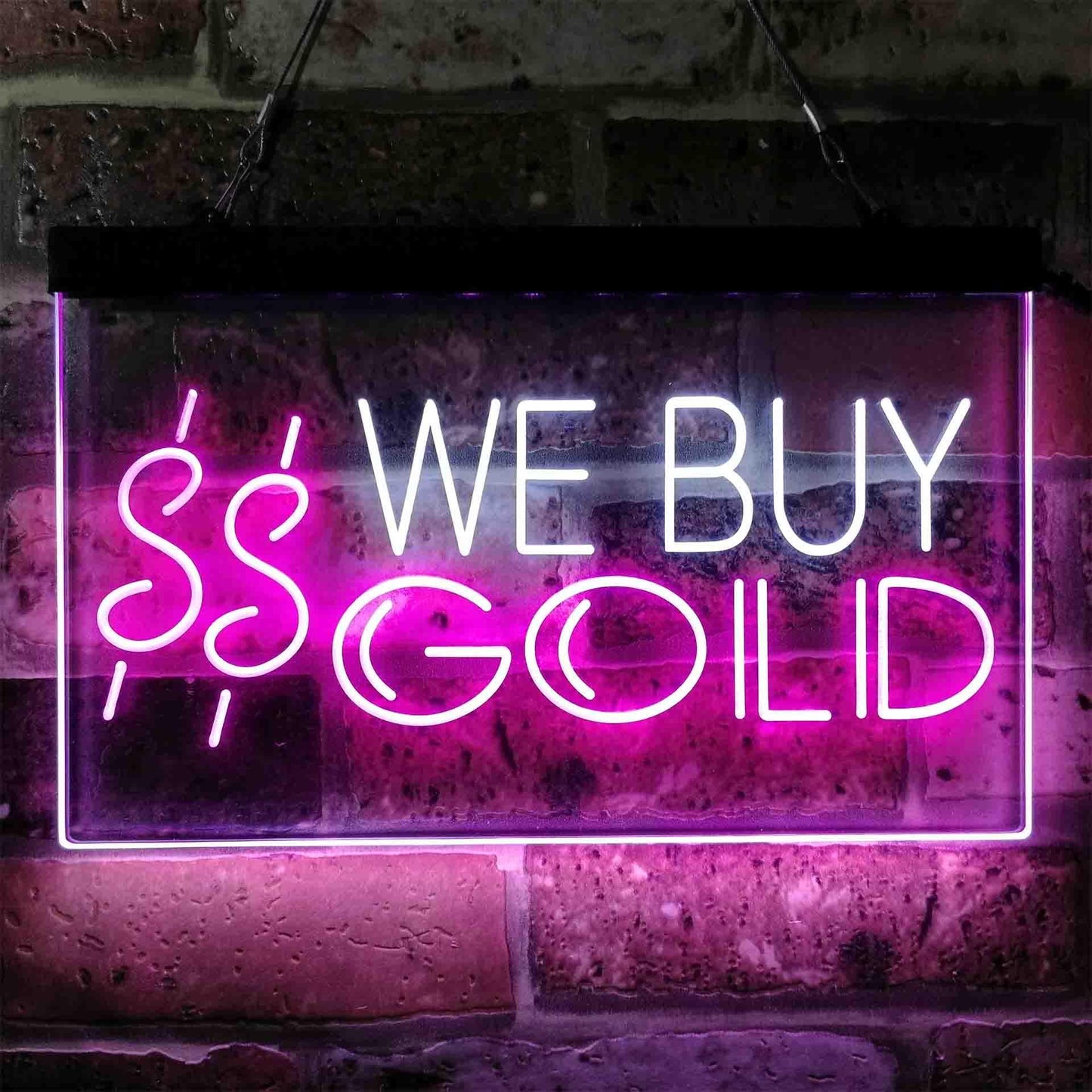 We Buy Gold Dual-color LED Neon Sign st6-i3943