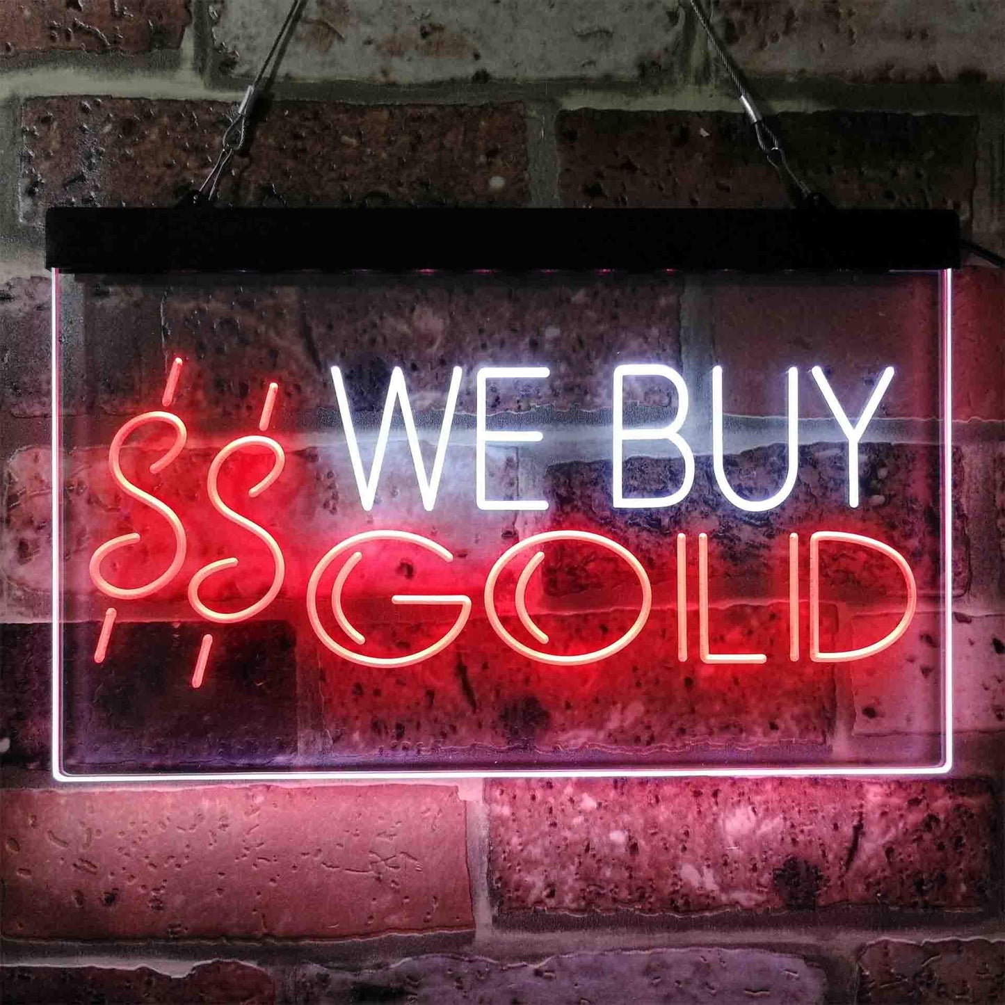 We Buy Gold Dual-color LED Neon Sign st6-i3943