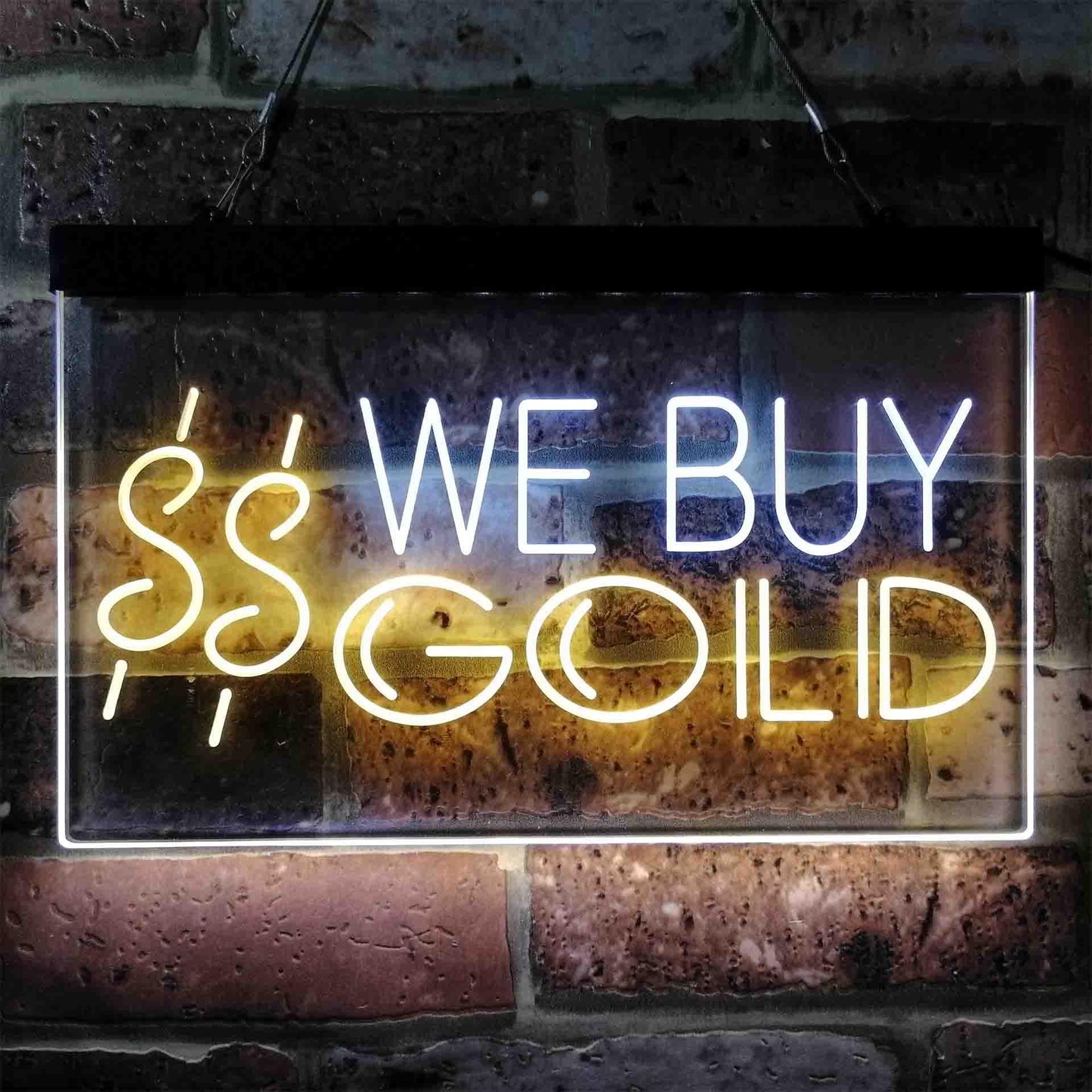 We Buy Gold Dual-color LED Neon Sign st6-i3943